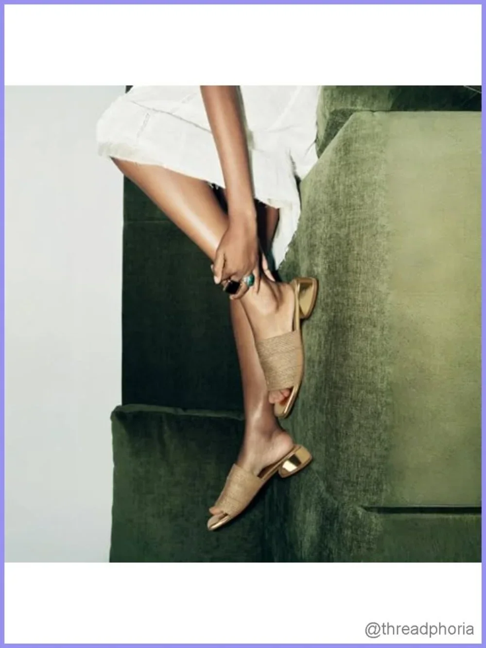 Square Open Toe Kitten Heel Slide Sandals Mules for Women 1.25